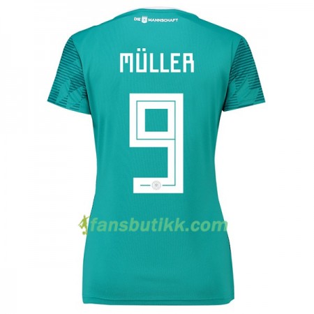 Fotball-VM 2018 Tyskland drakt Müller 9 Dame Bortetrøye